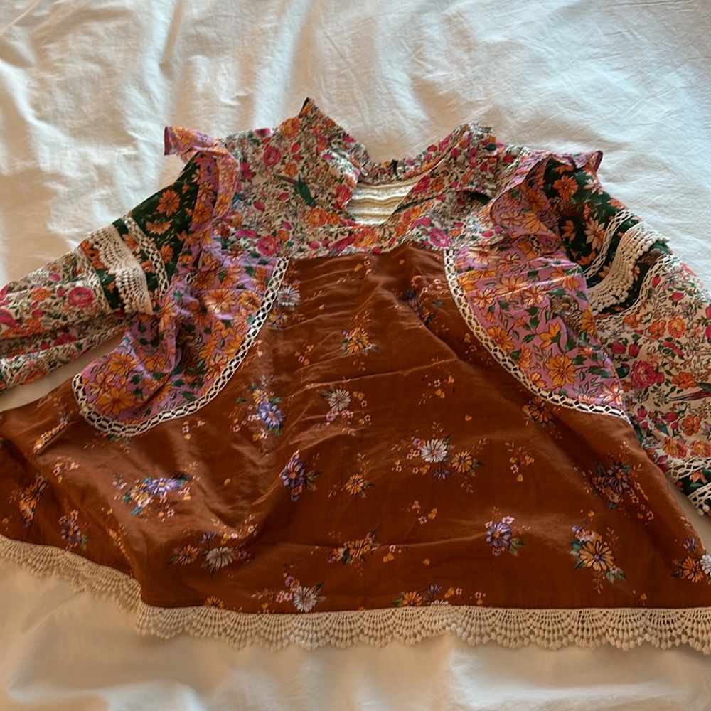 Farm Rio ruffle patterned top - Picture 4 of 5